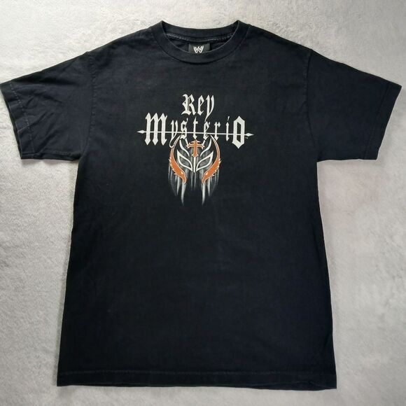 Vintage WWE Rey Mysterio Lucha Libre Luchadore Mask Size M T-shirt 2004 Trinity - Picture 1 of 9